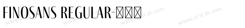FinoSans Regular字体转换